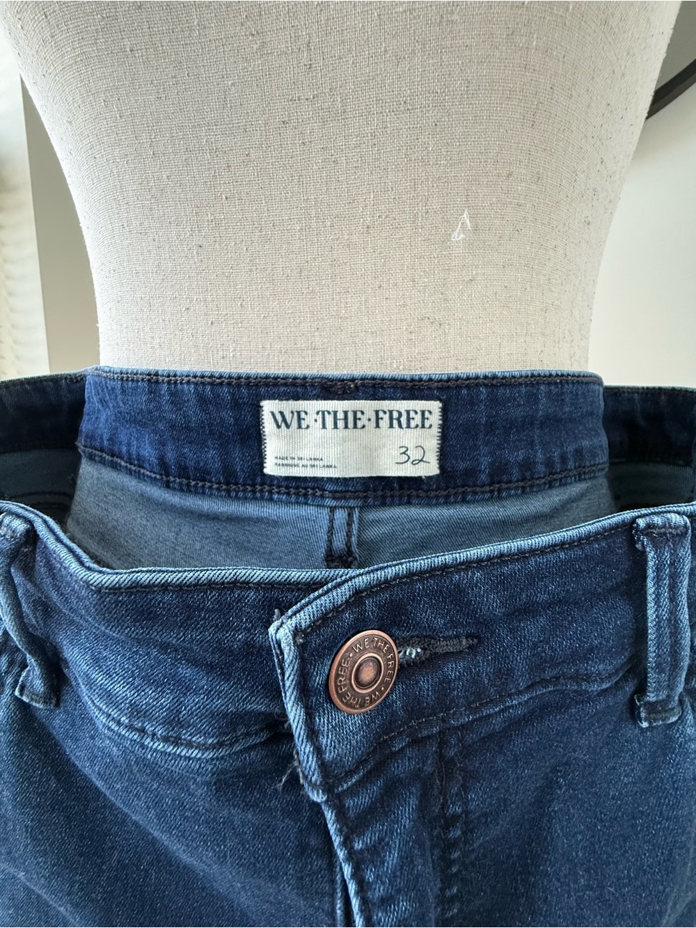 Free People La Rosa Flared Ultramarine- Dark Indigo Wide-Leg Flare Jeans - Picture 3 of 11